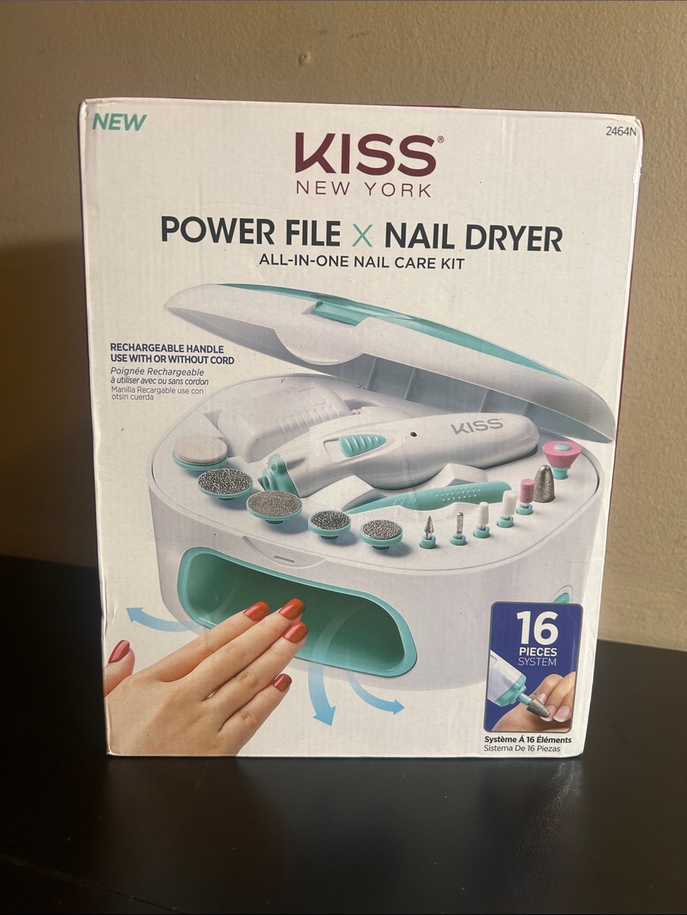Kiss Power File X Nail Dryer All-In-One Nail Care Kit.